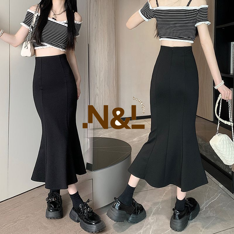 Chân Váy Đuôi Cá, Chân Váy Đuôi Cá Xẻ Tà co giãn, tôn dáng cực xinh