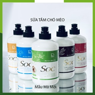 Sữa tắm cho chó mèo SOC poodle, lông trắng, lông tối màu - Sữa tắm chó mèo