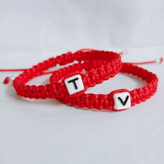  Vòng tay dây chỉ đỏ đan chữ cái đầu tên vòng tay đôi tình yêu vòng cặp tình bạn... 1 vòng  