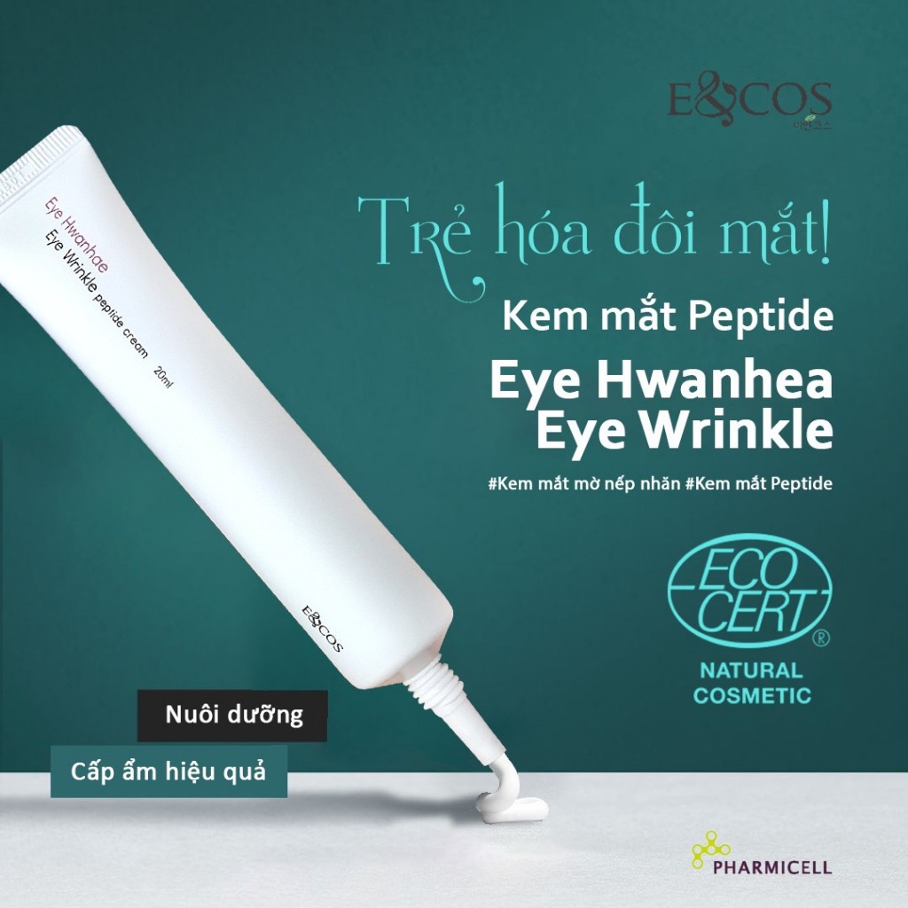 Kem mắt EYE HWANHAE E&COS, giảm nếp nhăn bọng bắt, giảm thâm mắt, 20ml
