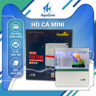 Bể cá cảnh mini trang trí bàn làm việc văn phòng