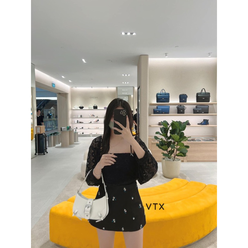 Túi xách nữ Pd kẹp nách nắp belt đủ 4 màu siêu hot