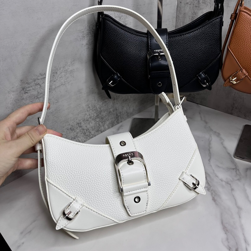 Túi xách nữ Pd kẹp nách nắp belt đủ 4 màu siêu hot