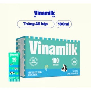 THÙNG SỮA TƯƠI 100%VINAMILK 180ML(đủ vị )