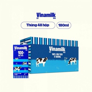 THÙNG SỮA TƯƠI 100%VINAMILK 180ML(đủ vị )