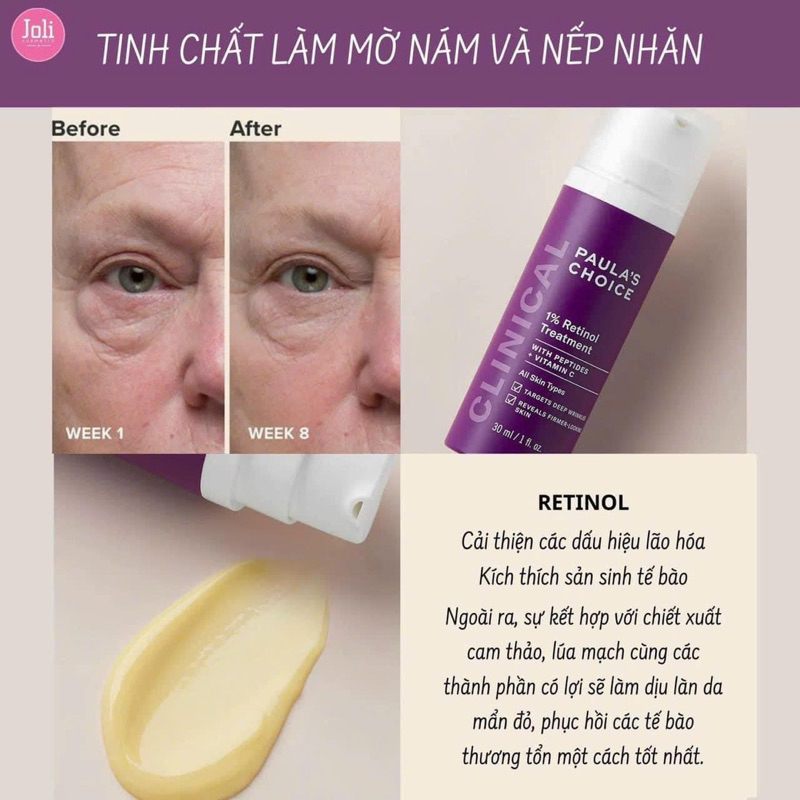 Tinh chất mờ nám chống lão hoá PAULA' S CHOICE 1% RETINOL TREATMENT