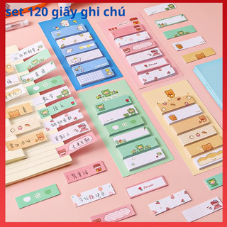 Giấy note set 6 tập 120 tờ, giấy ghi chú có dán được nhiều màu dễ thương, nhiều mẫu để lựa chọn
