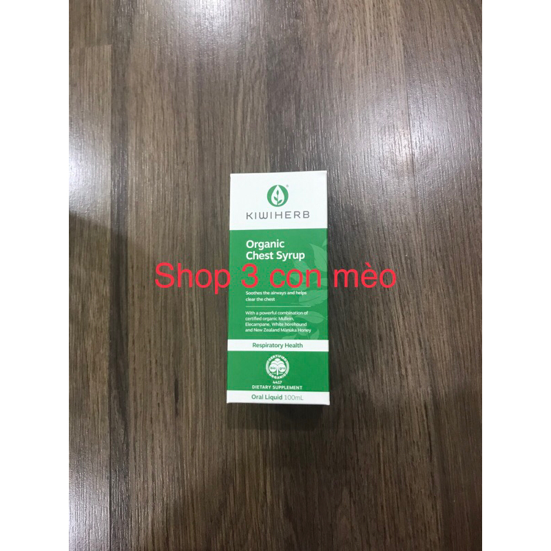 Siro KiwiHerb Organic Chest Syrup Xanh