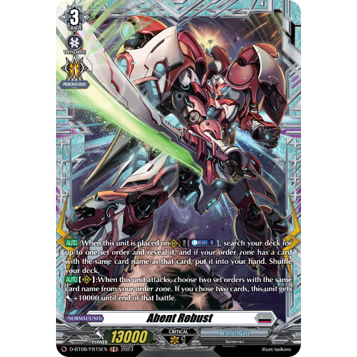 [ Cardfight Vanguard] 01 thẻ trò chơi Abent Robust FR