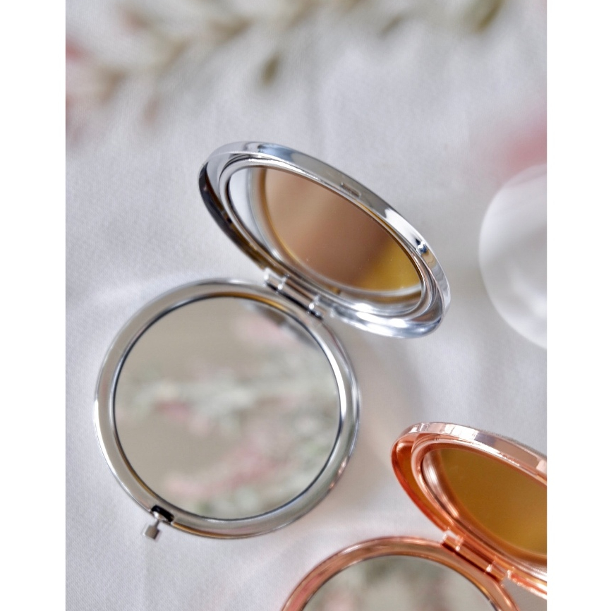 Gương mini thêu tay đoá hoa nhiều màu sắc