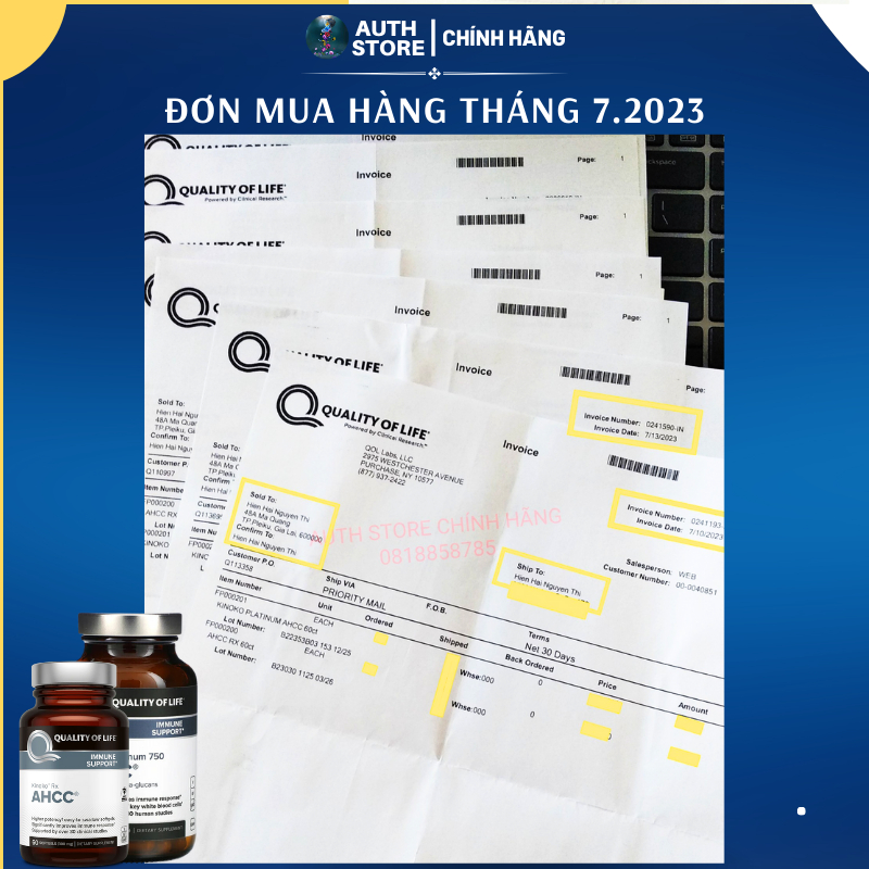 AHCC Platinum 750mg Tăng Cường Miễn Dịch,Hỗ Trợ Loại Bỏ HPV, Sùi 60v