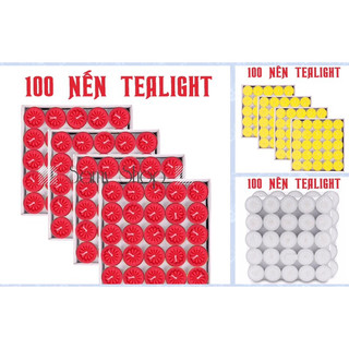Nến tealight bông mai cao cấp 2h hộp 100 viên