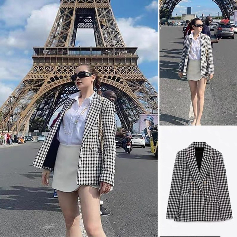 ORDER 🌹 ZR - Áo Blazer vải dạ hạt nút