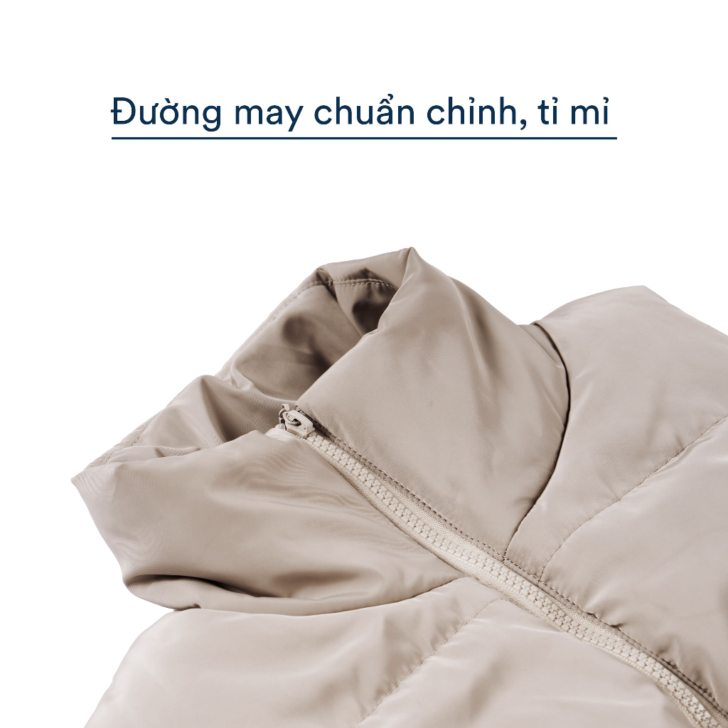 Áo Gile phao nữ MKG kiểu dáng thiết kế tối giản, thanh lịch chính hãng cao cấp WGL