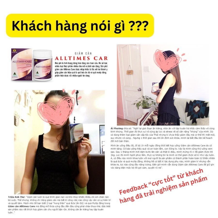 Viên uống giảm cân ALLTIMES CARE PLATINUM WEIGHTLOSS - Hộp 50 viên nhập khẩu Úc