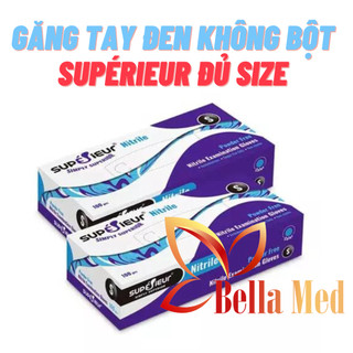 Găng Tay Y Tế, găng tay đen Supérieur Cao Cấp Nitrile