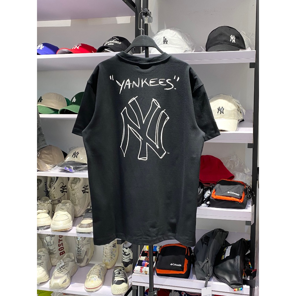 Áo phông New Era New Big logo viền vẽ NY/LA đen 13774242/13774244