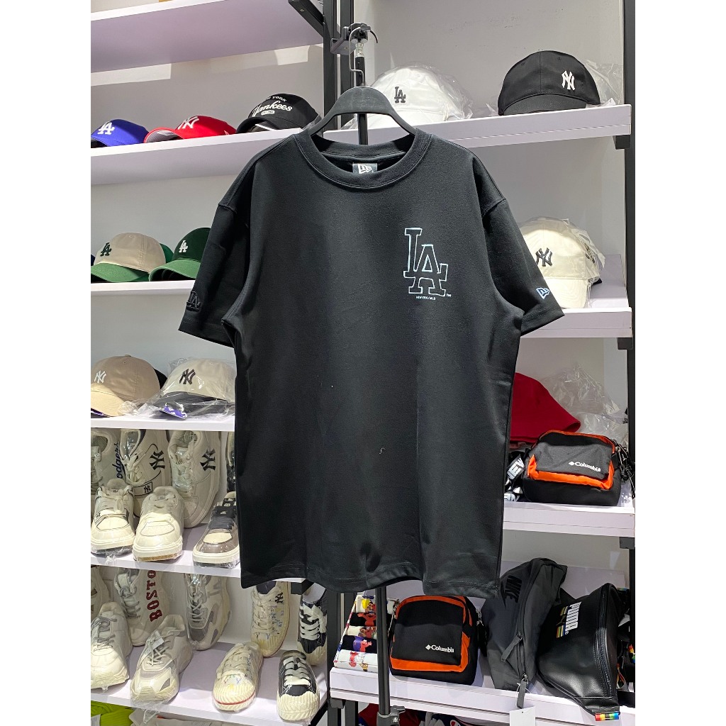 Áo phông New Era New Big logo viền vẽ NY/LA đen 13774242/13774244