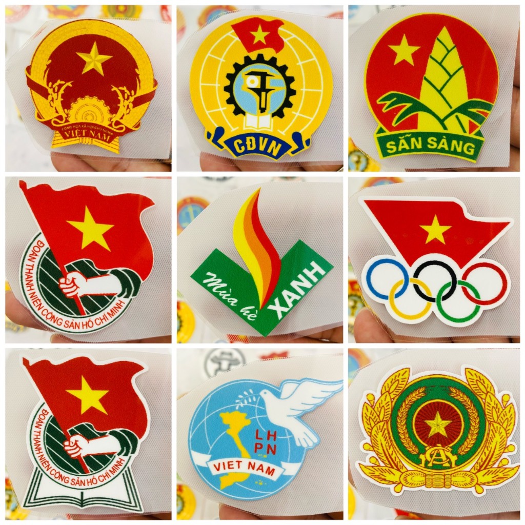 Hình Ủi Nhiệt, Decal Nhiệt KTS - Logo Bộ Máy Nhà Nước - Poseidon.est2019