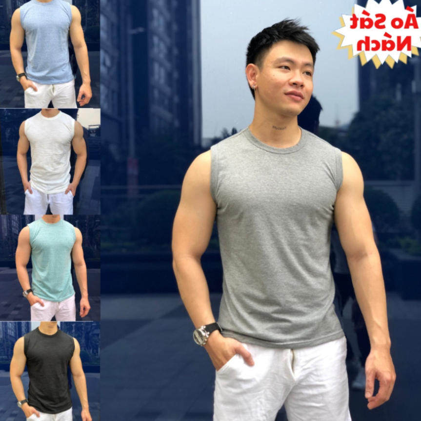 Áo Ba Lỗ  Nam Cotton 100% Cực Đẹp và Thấm hút, Mặc Gym Hay Mặc Thường Ngày