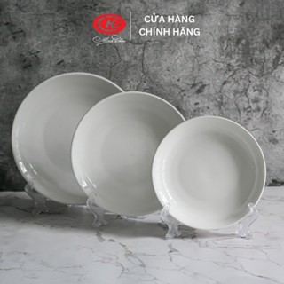 Đĩa sâu lòng kiểu Hàn trắng trơn - Sứ Minh Châu
