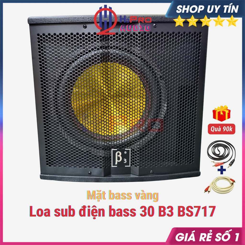Loa Sub Điện Bass 30 B3 BS717 270W Siêu Trầm Cao Cấp Đánh Căng Ấm Tiếng Phù Hợp Cho Karaoke Gia Đình,Quà 90k-H2Pro Audio