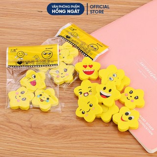 Tẩy bút chì set 3 viên hình ngôi sao, đồ dùng học tập dễ thương cute giá rẻ làm quà tặng học sinh văn phòng phẩm T44