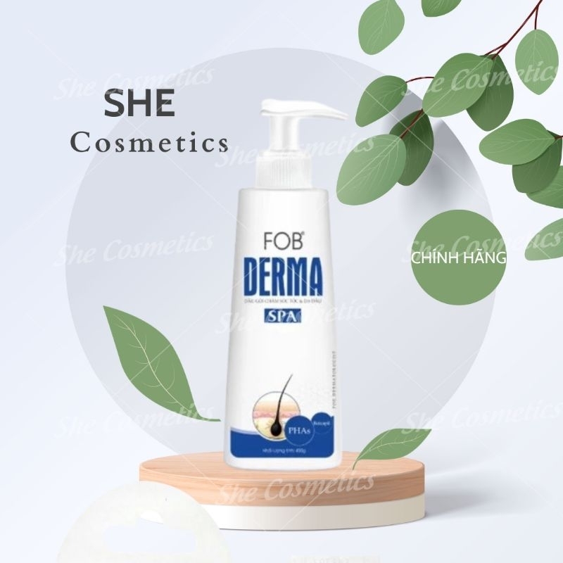 Dầu Gội FOB Derma 450g - Sạch Gàu, Ngăn Rụng Tóc, Phòng Ngừa Nấm Da Đầu