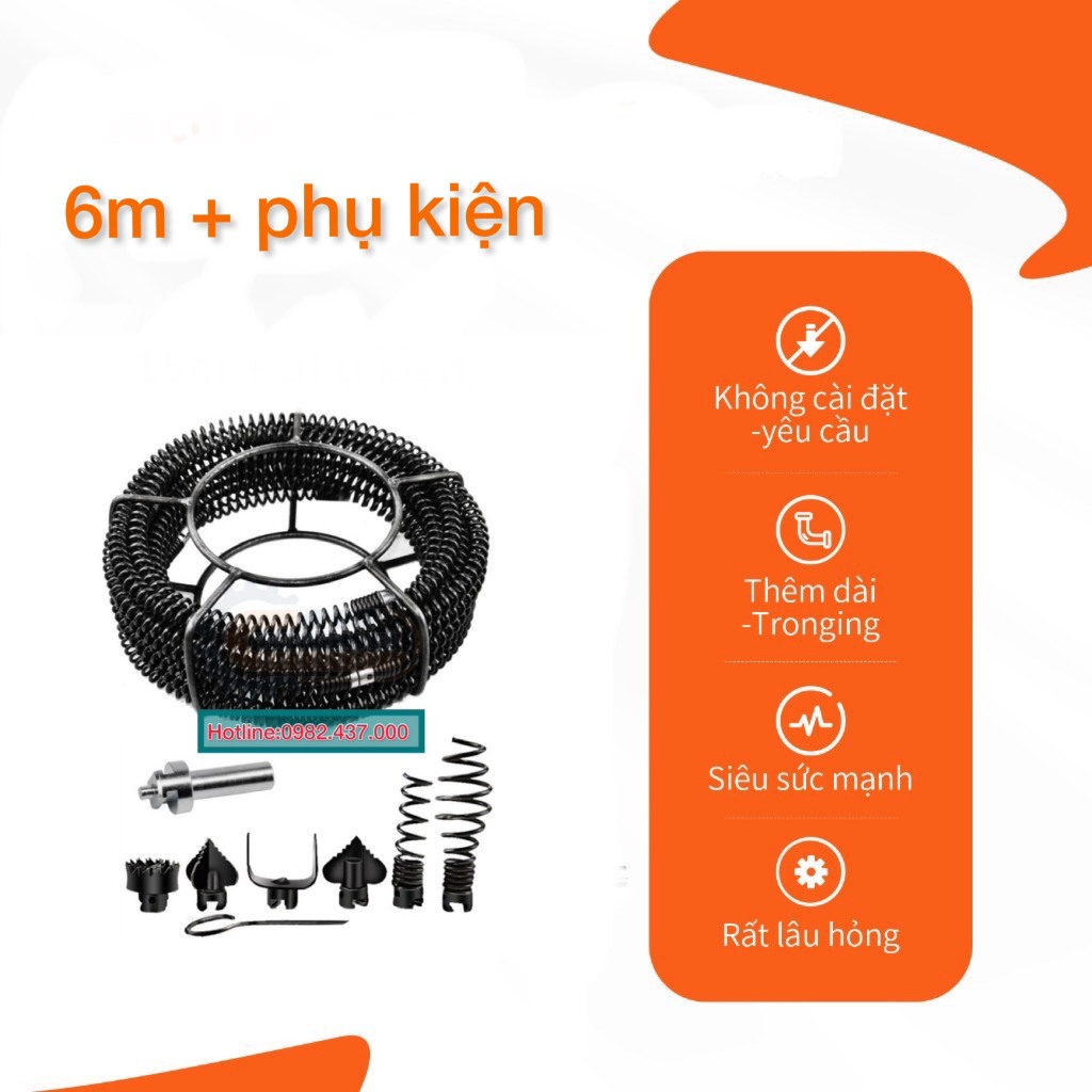 Dây thông cống phi 16mm