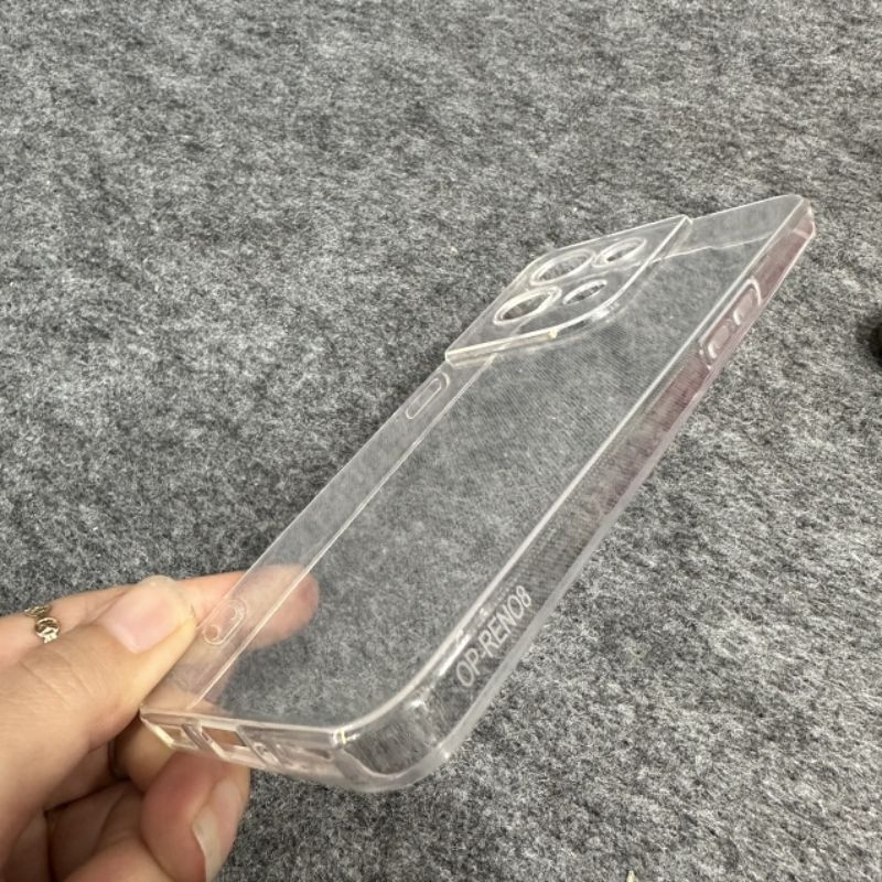 Ốp lưng Oppo Reno 8 5G / Reno 8 Pro 5G / Reno 8 pro plus 5G dẻo siêu trong suốt bảo vệ camera viền nhám chống trượt