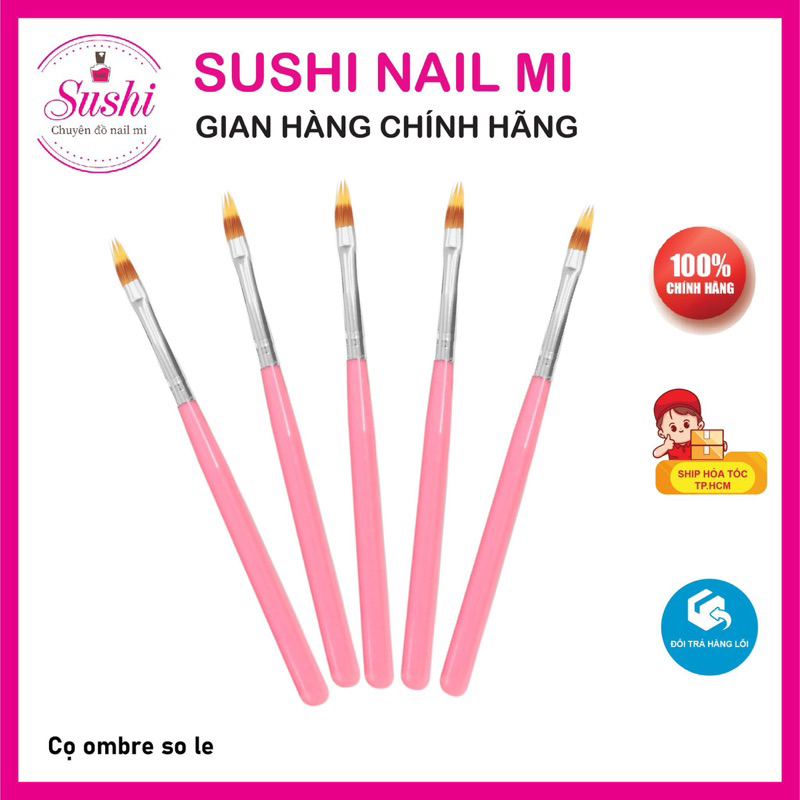 Cọ ombre nail lông so le-- - Sushi nail mi