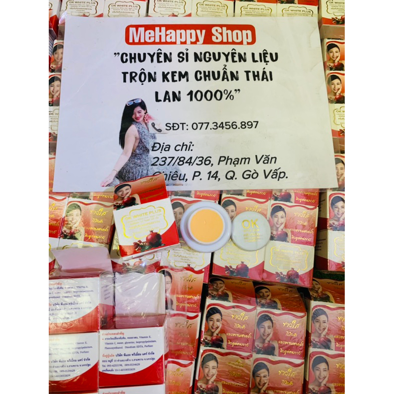 Kem ok white plush chiết xuất lựu thái xịn