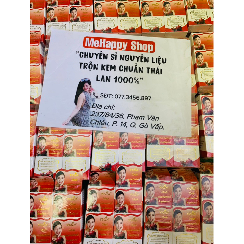 Kem ok white plush chiết xuất lựu thái xịn