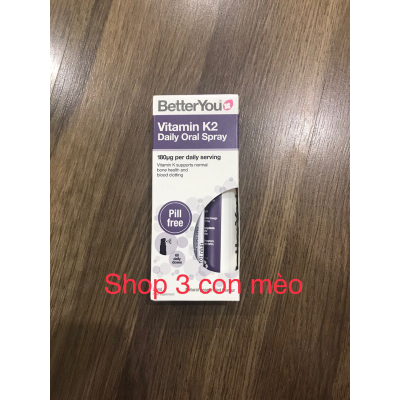 Vitamin D và K2 dạng xịt