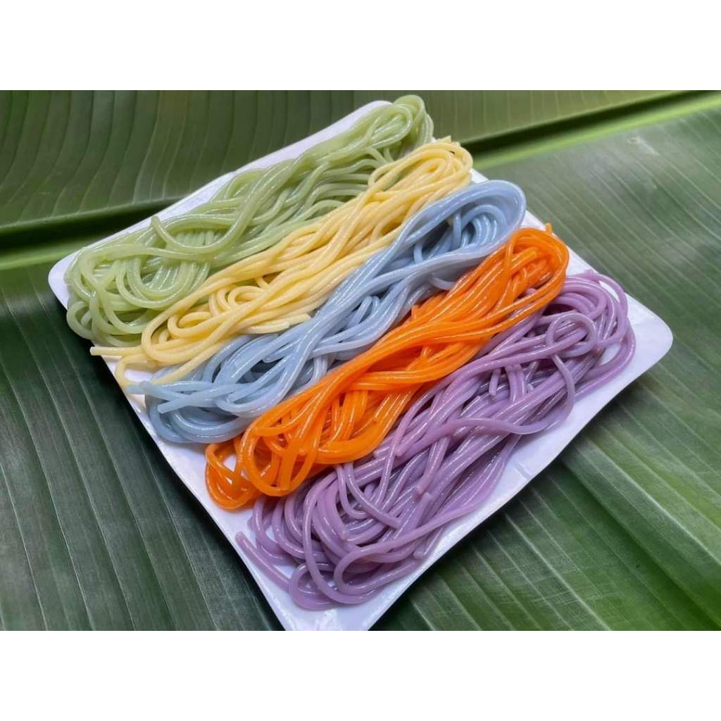 Mì bún ngũ sắc mix 5 loại ngô/gấc/cẩm/đậu biếc/chùm ngây Liên Đồng eatclean, healthy