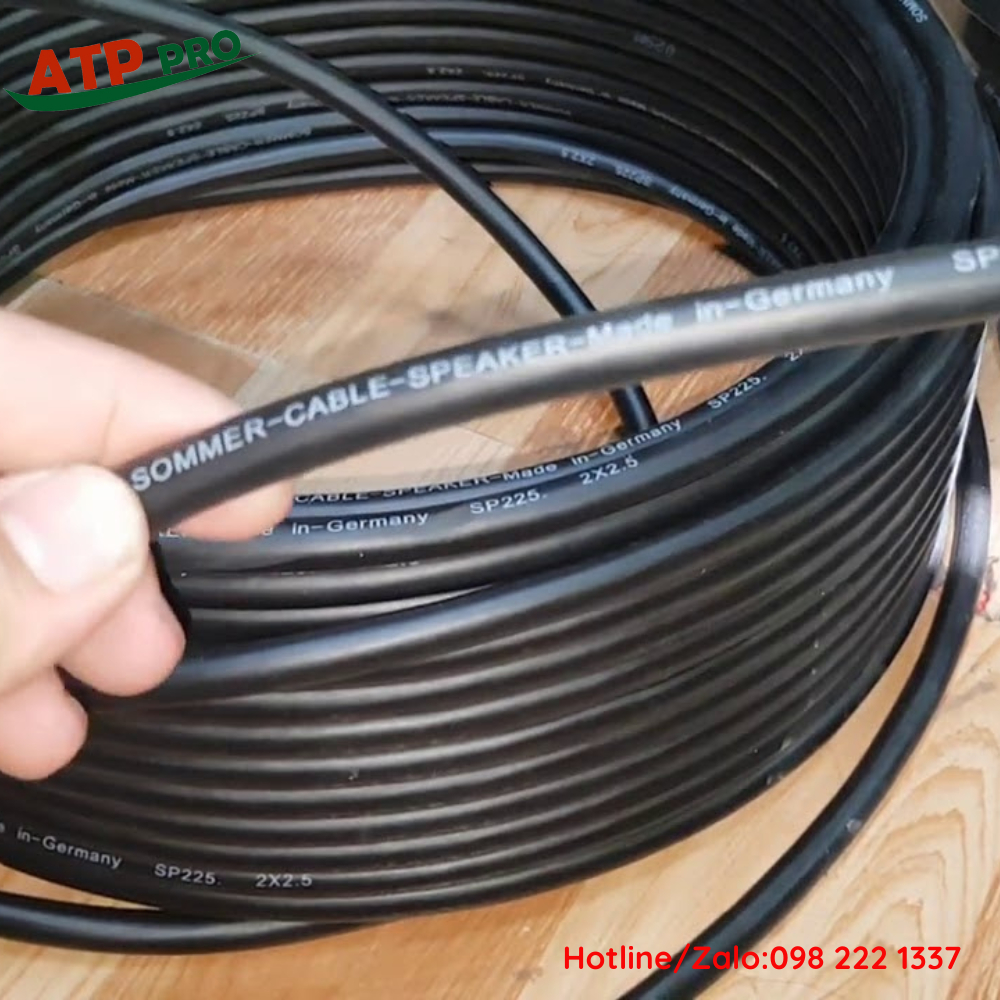 Dây Loa SOMMER Đức 2x1.5mm; 2x 2.5mm, Đồng Nguyên Chất