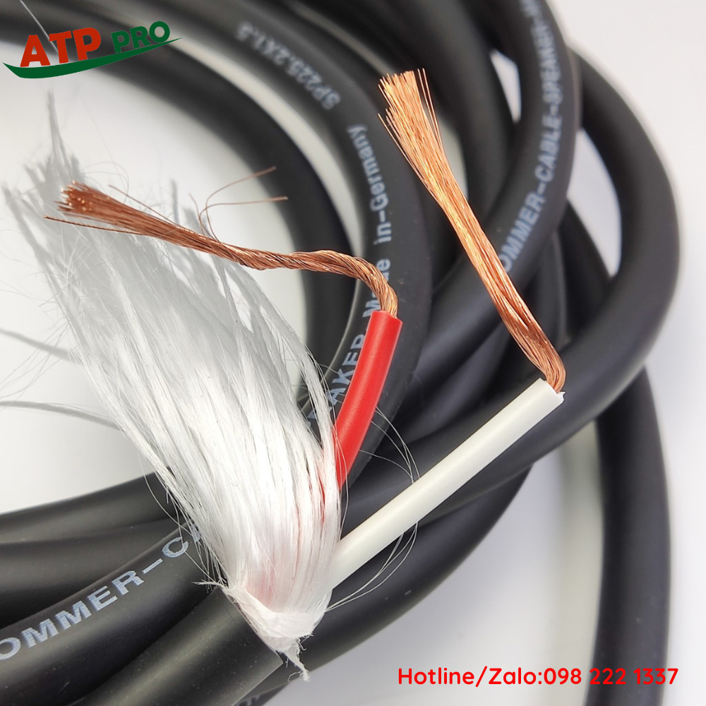Dây Loa SOMMER Đức 2x1.5mm; 2x 2.5mm, Đồng Nguyên Chất