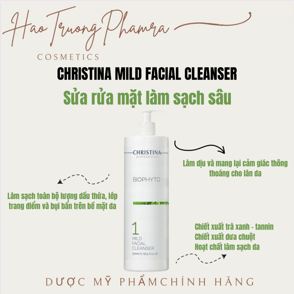 CHRISTINA MILD FACIAL CLEANSER/ SỮA RỬA MẶT LÀM SẠCH SÂU CHRISTINA MILD FACIAL CLEANSER