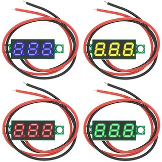 Vôn kế kỹ thuật số dc 0.28 inch 2.5v-40v có màn hình led màu đỏ/xanh dương/vàng