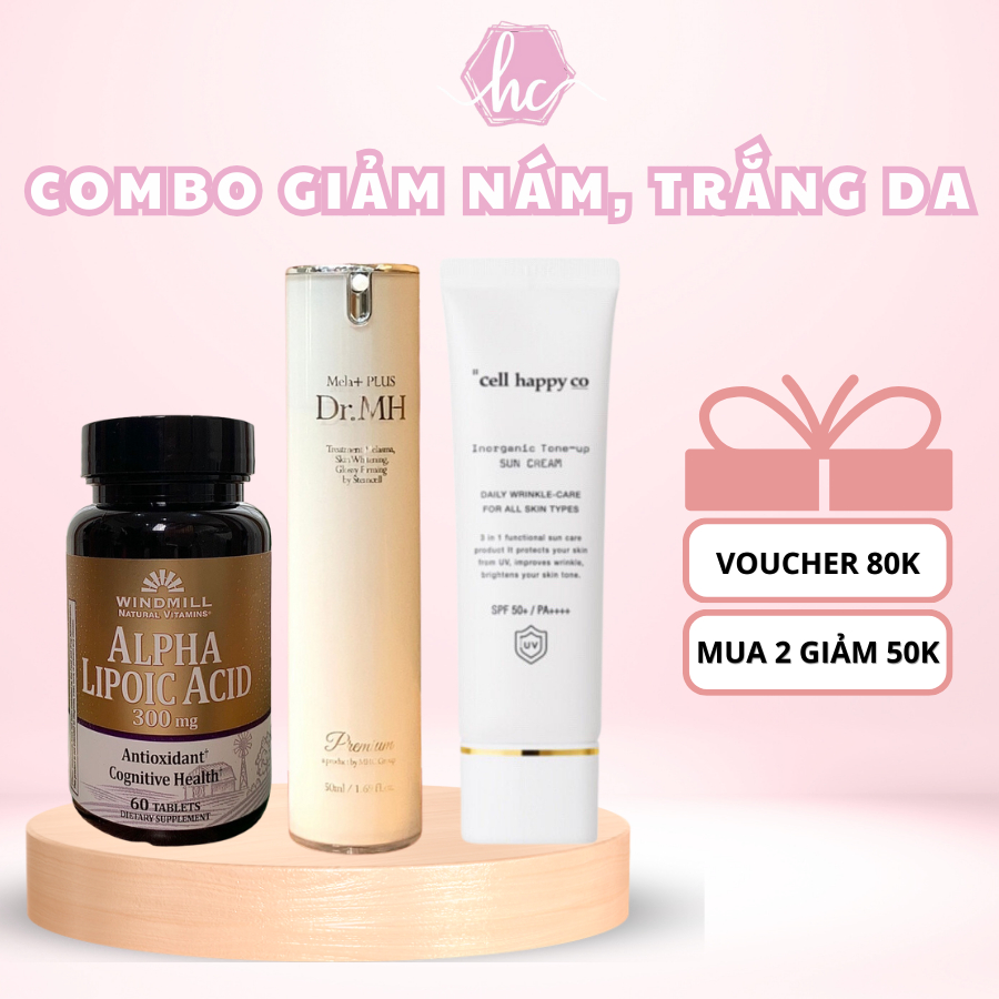COMBO 3 SẢN PHẨM GIẢM NÁM DUY TRÌ- CHỐNG OXY HOÁ- TRẮNG DA- AN TOÀN- HIỆU QUẢ