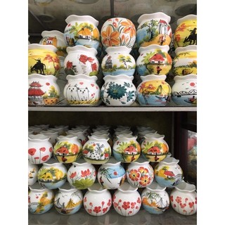 ĐÈN XÔNG TINH DẦU GỐM BÁT TRÀNG