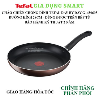 Chảo chiên chống dính đáy từ 28cm TEFAL Day by Day - Bảo hành kỹ thuật chính hãng 24 tháng