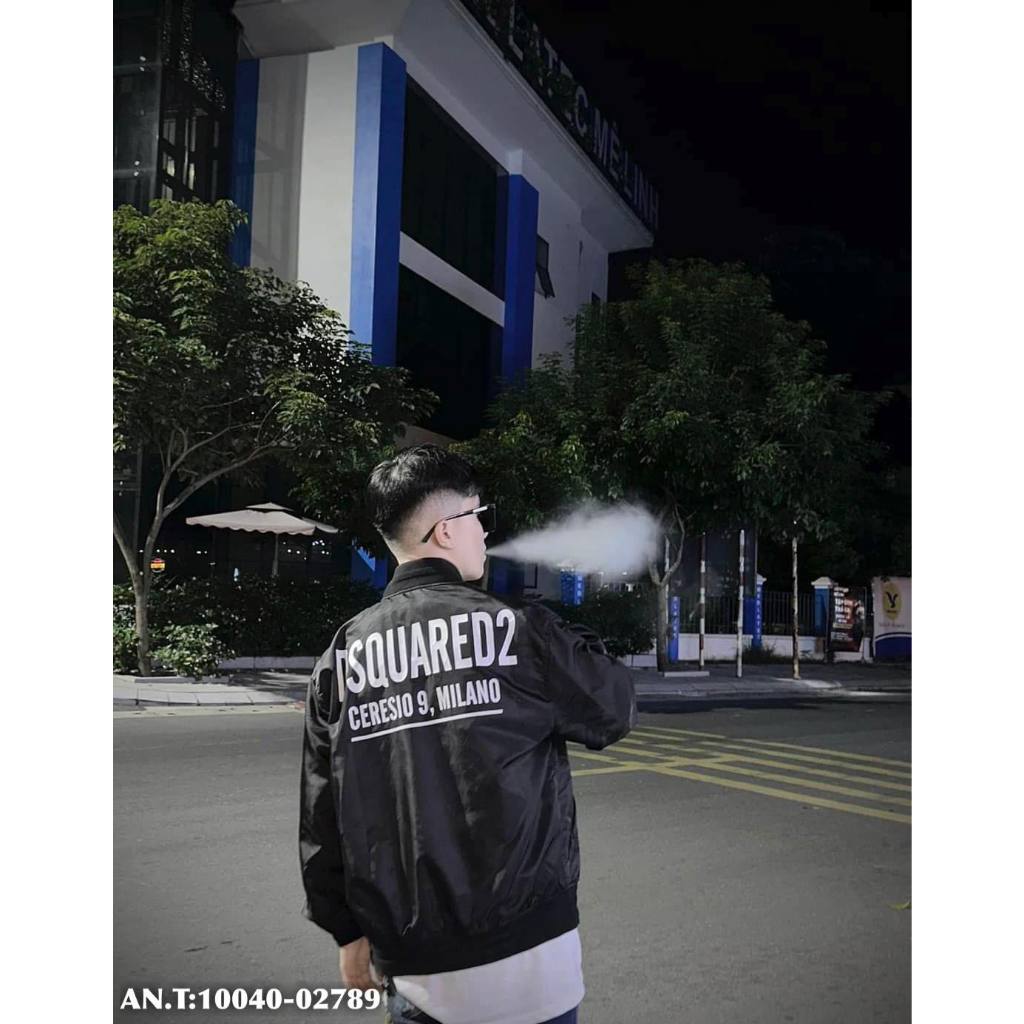 Áo khoác bomber Di.or 2 lớp chữ thêu cao cấp_Áo khoác bomber nam cao cấp