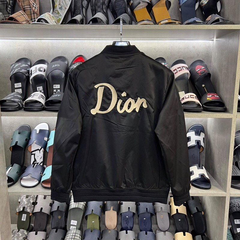 Áo khoác bomber Di.or 2 lớp chữ thêu cao cấp_Áo khoác bomber nam cao cấp
