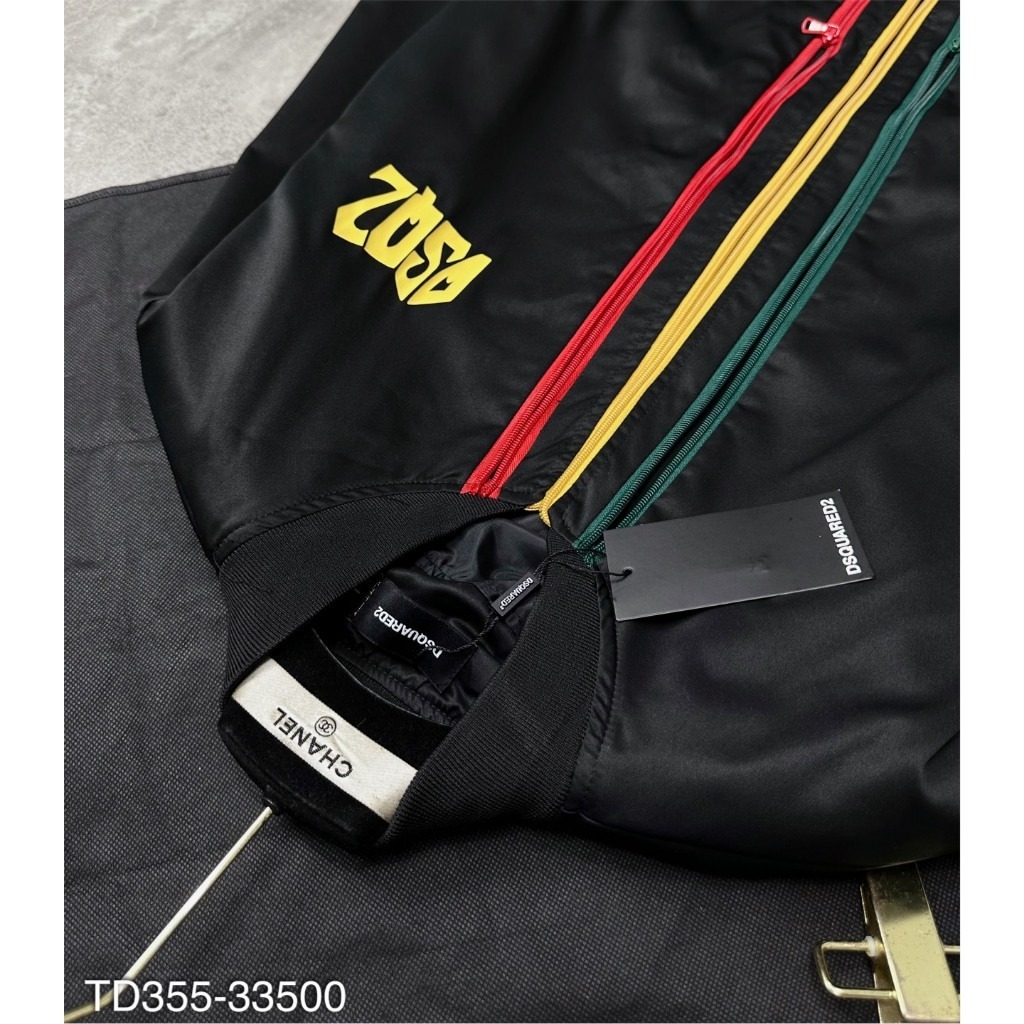 Áo khoác DSQ mix khóa 3 màu siêu chất-Áo khoác nam chữ thêu Hot Hit