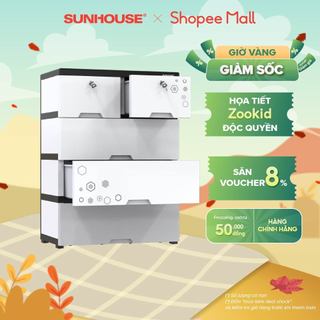 Tủ đôi Happy family 5 ngăn  Sunhouse KS-CA688F5