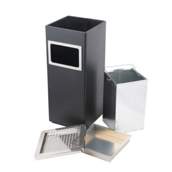 THÙNG RÁC INOX VUÔNG CÓ GẠT TÀN- 15L-VHP-AQ-013
