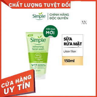 Sữa rửa mặt Simple lành tính sạch thoáng - cho da nhạy cảm 150ml