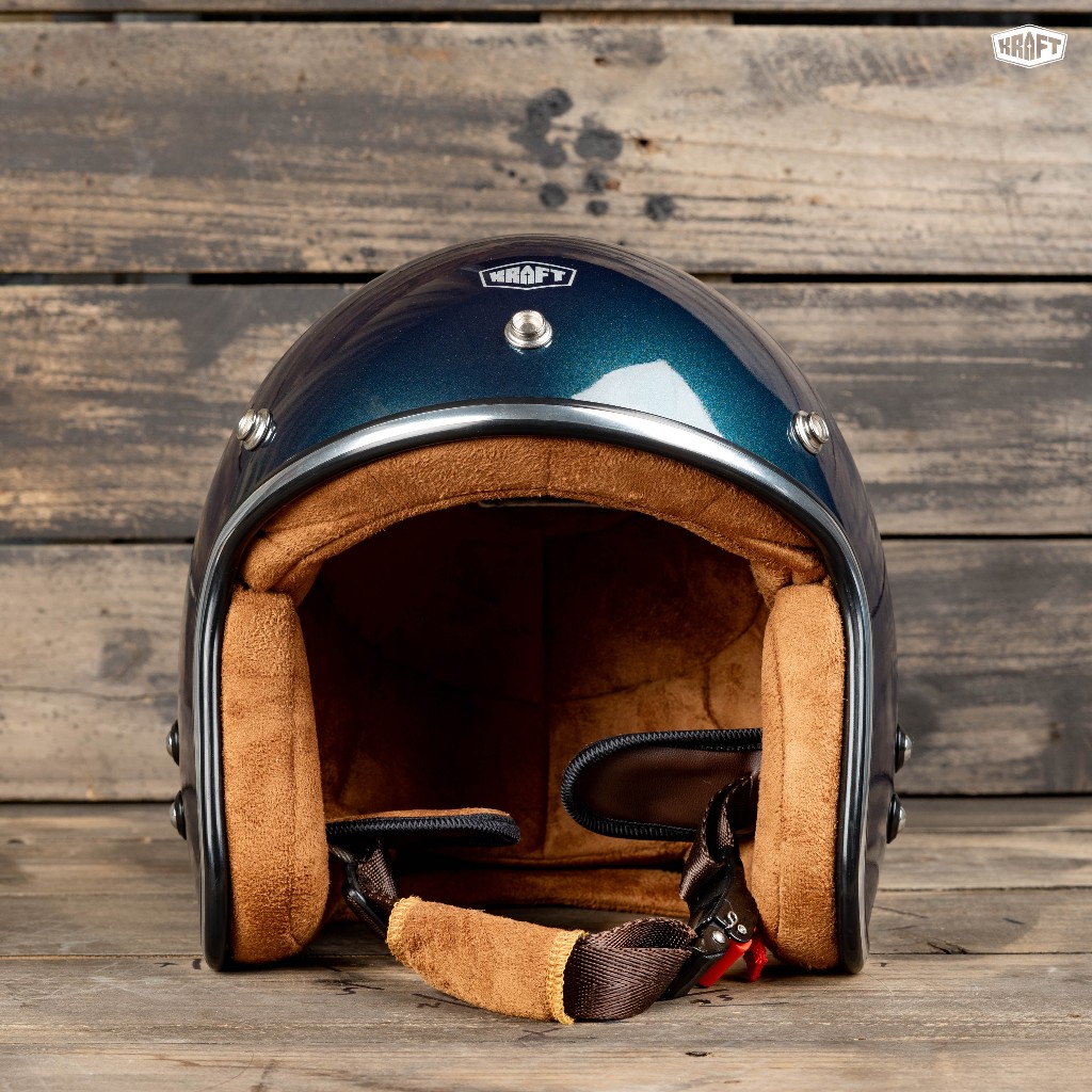 Nón Bảo Hiểm 3/4 - Kraft Eros Navy - Ver2