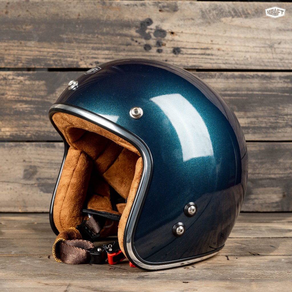 Nón Bảo Hiểm 3/4 - Kraft Eros Navy - Ver2